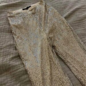 VICI Diva Sequin Flare Pants Small